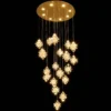 Radiant Starburst Cascading Crystal Chandelier (Double Height)