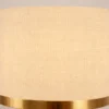 Luxury Gold Floor Lamp with Fabric Shade – Contemporary Standing Lamp