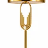 Royal Bronze Floor Lamp with Red Fabric Shade